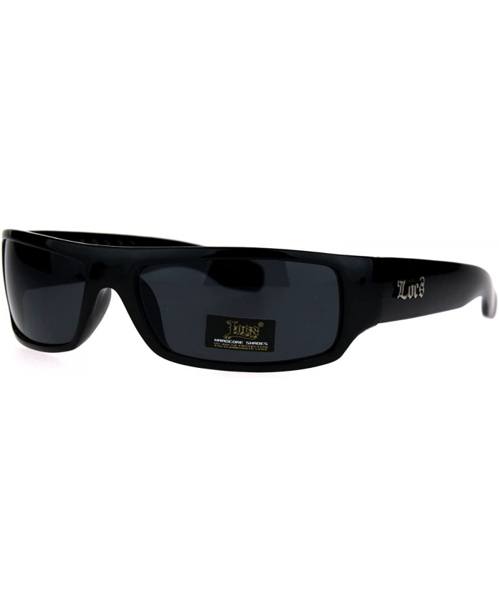 Black Locs OG Gangster Cholo Narrow Rectangular Sunglasses