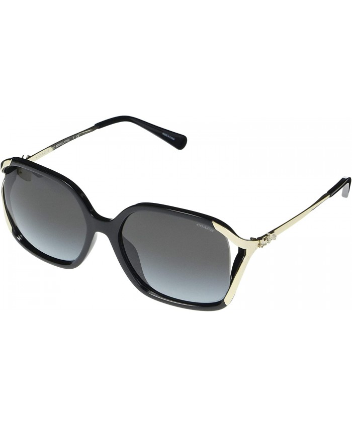 COACH HC8280U L1116 Square Sunglasses 57 mm Black One Size