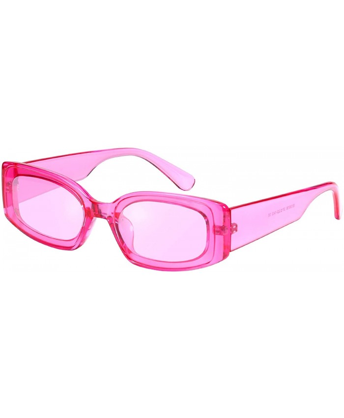 FEISEDY Creative Rectangle Sunglasses Women Fashion Thick Frame UV400 Protection B2462