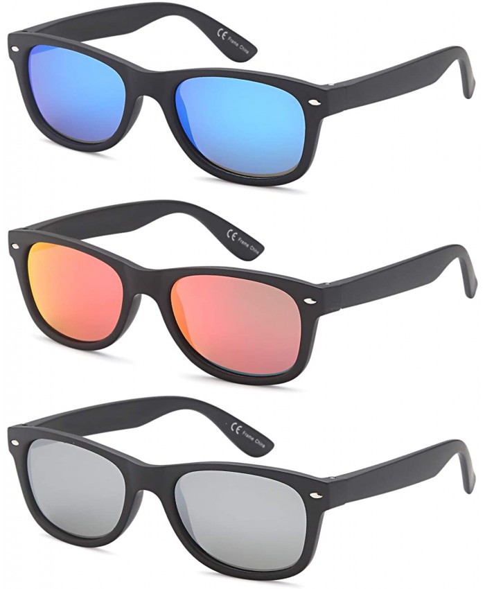 Gamma Ray Polarized Sunglasses for Men and Women 3 Pack