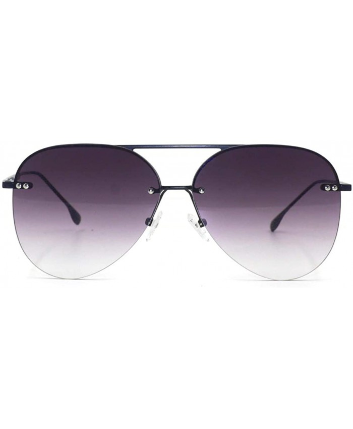 TopFoxx Megan 2 High Fashion Aviator Sunglasses for Women Ombre Black