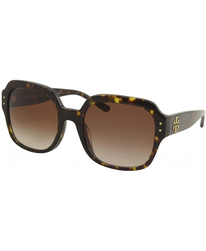 Tory Burch TY7143U Square Sunglasses 56 mm Dark Tortoise Lite Brown Dark Brown Gradient One Size