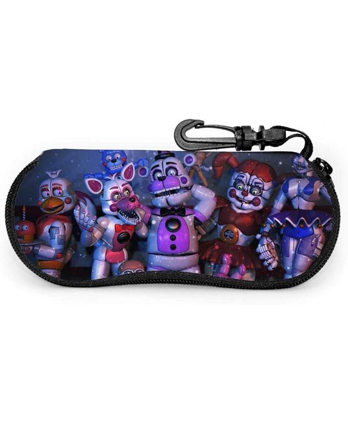 Five Nights at Freddy's Glasses Case Portable Eyeglasses Glasses Case with Zipper for Men And Women at  Women’s Clothing store