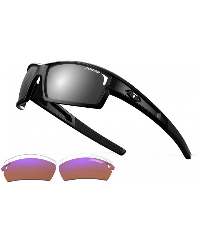 Tifosi Camrock Wrap Sunglasses Gloss Black 143 mm