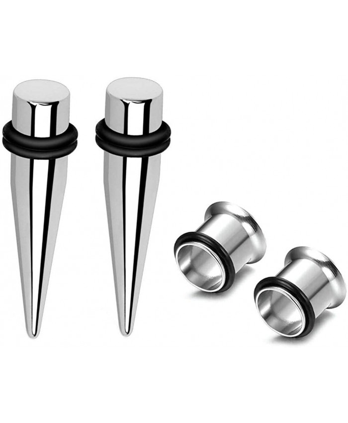 9mm Steel Ear Stretching Kit 2 Steel Tapers 2 Steel Tunnels Size Between 0g8mm And 00g10mm