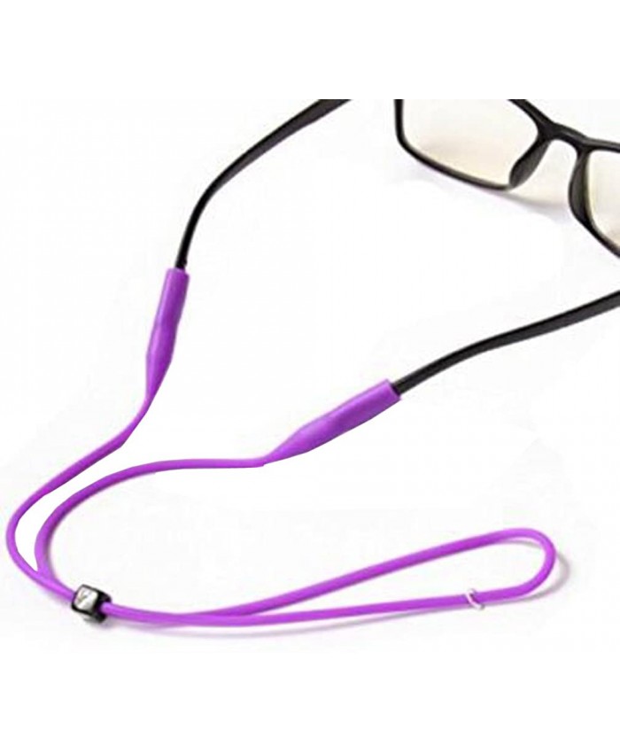 2PCS Random Color Silicone Eyeglass Cord Chains Sports Reading Sunglass Neck Strap Rope Eyewear Retainer Holder at  Women’s Clothing store