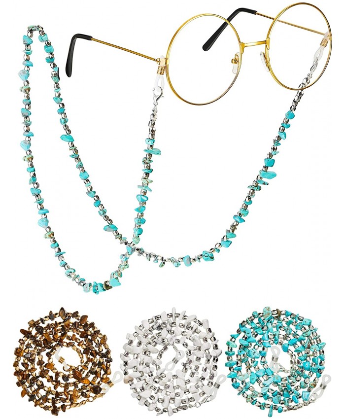 3 Pieces Beaded Eyeglass Chains Turquoise Sunglasses Holder Chain Retro Eyeglass Chains Retainers for Women at  Women’s Clothing store