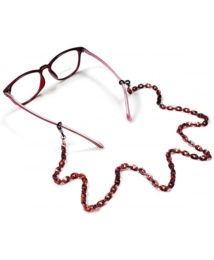 Acrylic Eyeglasses Chain For Women Marbling Sunglasses Holder Eyewear Retainer Strap Wine-red at  Women’s Clothing store