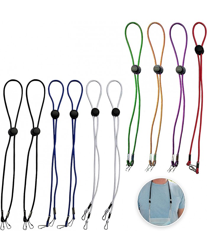 Mask Lanyards for Mask for Kids - Adjustable Lanyard with Clips 10 Pk at  Men’s Clothing store