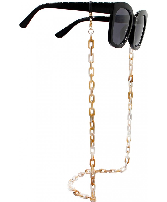 Masks and eyeglasses fashion accessory links chain SMALL SIZE BEIGE at  Women’s Clothing store