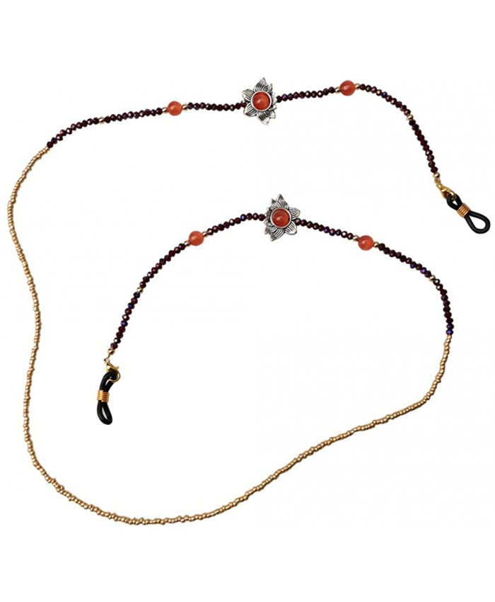Sopaila Colorful Beaded Eyeglass Chain Sunglass Holder Glasses Strap Lanyards Orange at  Women’s Clothing store