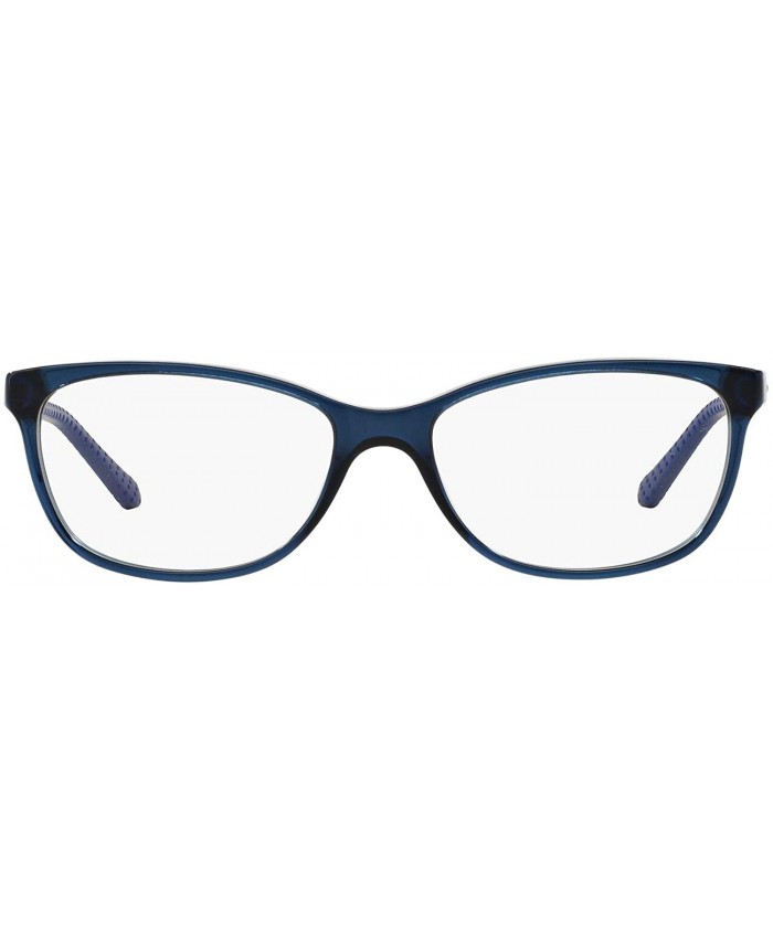 Ralph Lauren Women's RL6135 Rectangular Prescription Eyeglass Frames Blue Sea Demo Lens 52 mm