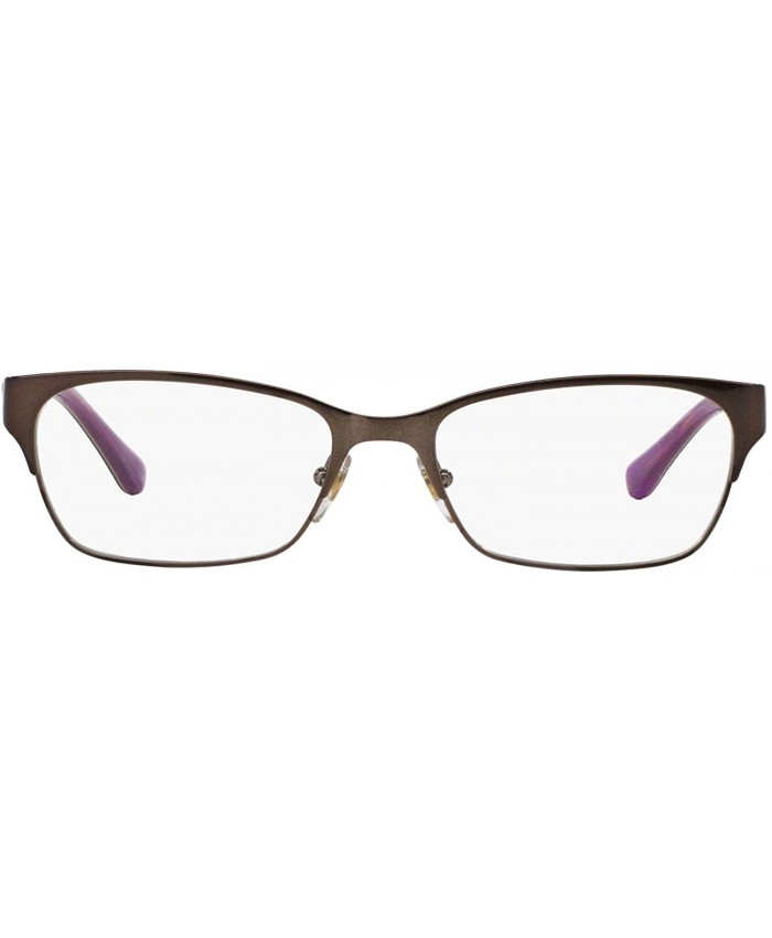 Vogue Eyewear Women's VO3918 Rectangular Prescription Eyeglass Frames Brushed Brown Demo Lens 52 mm
