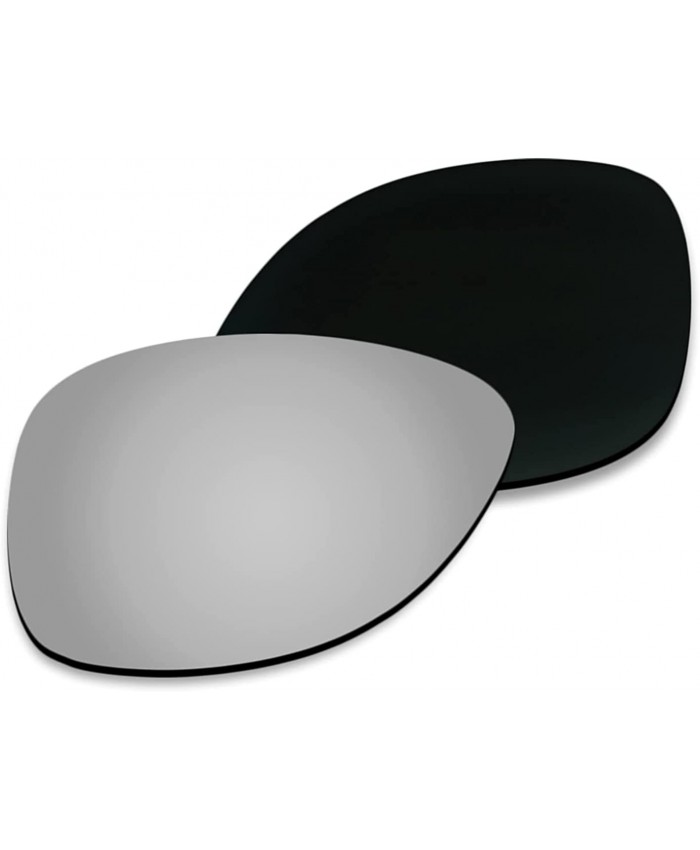 AHABAC Lenses Replacement for RB3025-62MM Frame Chrome Titanium Mirrored Coating - Polarized & Anti-Reflective & Water repel