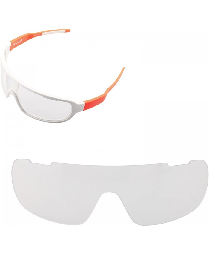 Walleva Replacement Lenses for POC Blade Sunglasses - Multiple Options Available Clear