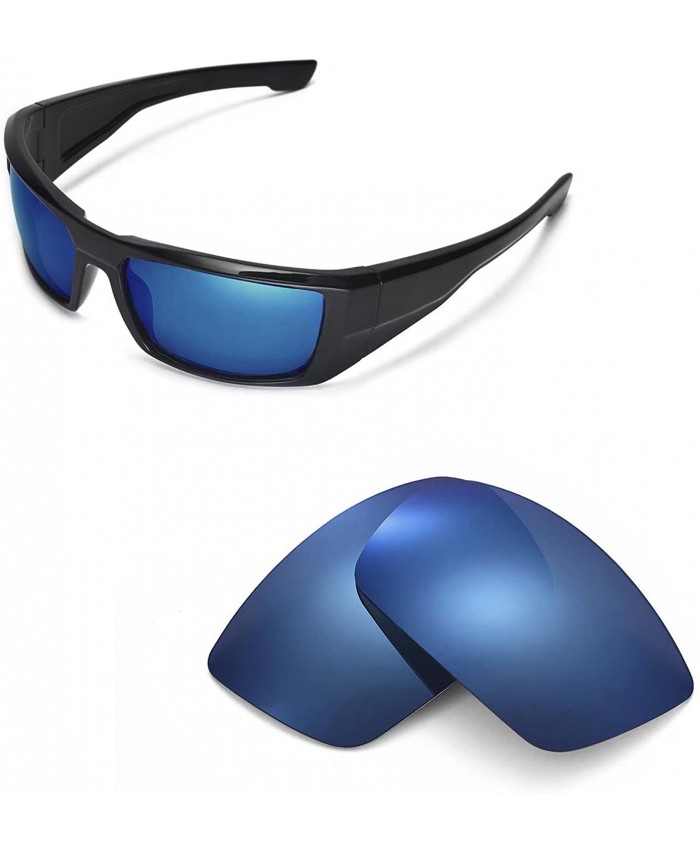 Walleva Replacement Lenses for Spy Optic DIRK Sunglasses - 6 Options Available Ice Blue Coated - Polarized