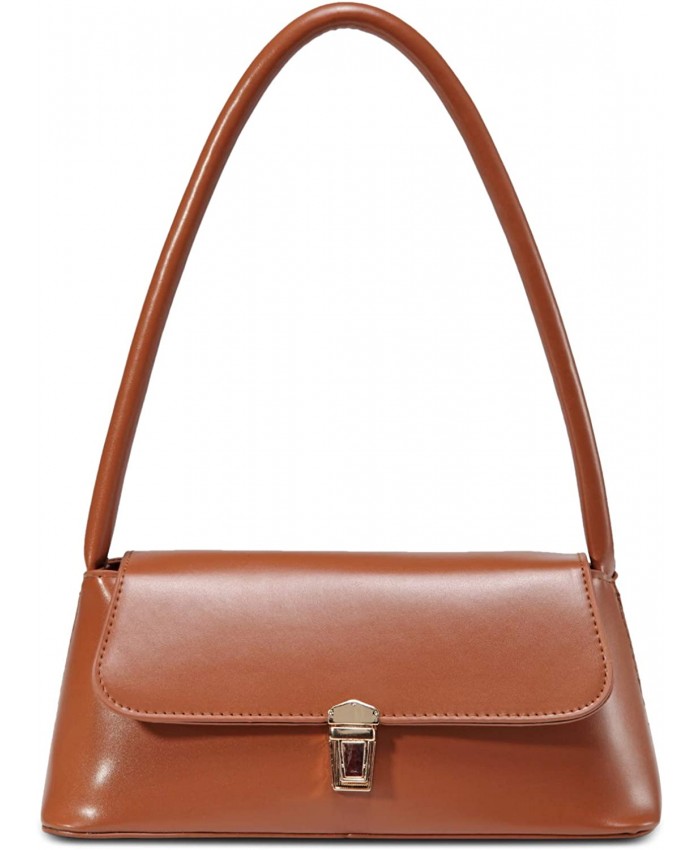 Azuunye Brown Small Handbags Clutch Purses with Buckle Closure Mini Evening Bag for Women Handbags