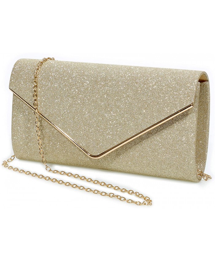 Evening Bag Clutch Purses for Women Ladies Sparkling Party Handbag Wedding Bag Purse Gold Handbags