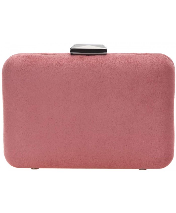 Fawziya Evening Clutches Velvet Clutch Purses For Women-Pink Handbags
