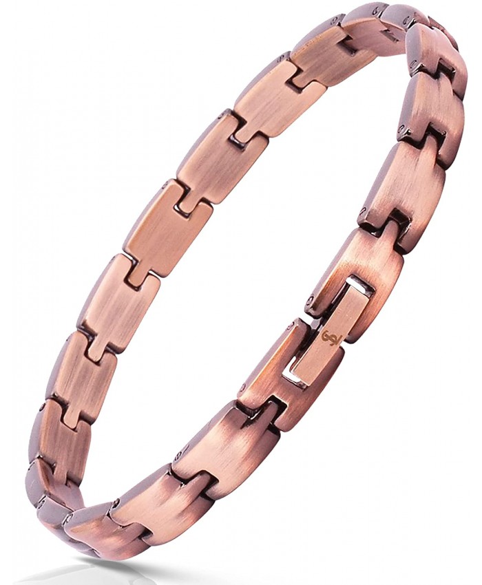 Elegant Pure Copper Womens Stylish Bracelet or Anklet With Strong 316L Clasp Large ~9.4 Inches 24cm