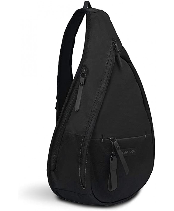 Sherpani Esprit Nylon Sling Bag Shoulder Sling Bag Chest Shoulder Bag Crossbody Sling Backpack for Women Fits 7 Inch Tablet RFID Protection Raven Sherpani