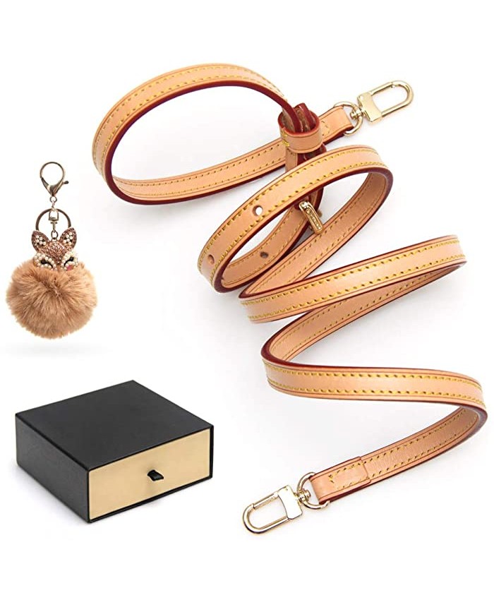 SMART DK Vachetta Leather Strap Adjustable Crossbody Strap for Small Bags Pochette Mini NM Eva Favorite PM MM Nano Speedy with Gift Box