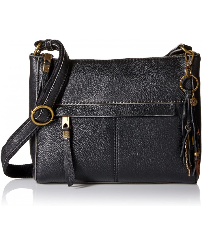 The Sak unisex adult Women's Alameda Leather Crossbody Handbag Black One Size US Handbags