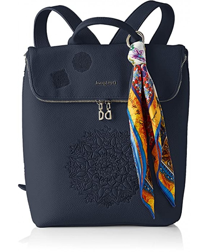 Desigual Women's Fashion PU backpack medium Blue