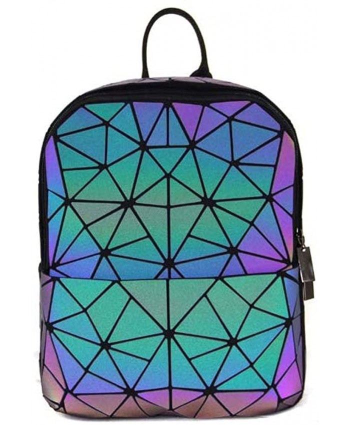 Geometric Luminous Purses Handbags Holographic Crossbody Shoulder Bag Backpack 2