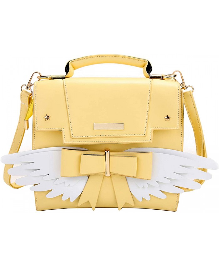 JHVYF Womens Casual Backpack PU Leather Purses Teenager Girls Fashion Daypack Cute School Satchel Bag Yellow Handbags