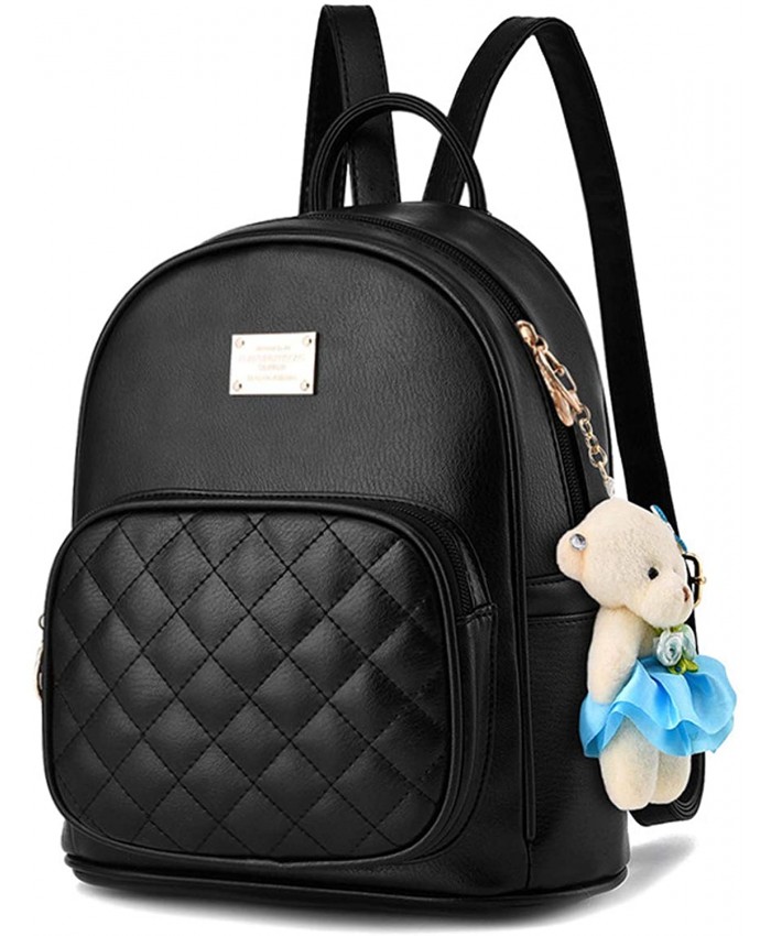 LIZHIGU Women Backpack Purse PU Leather Travel Shoulder Fashion Bags For Girls Ladies