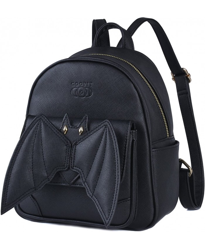 Mini Backpack COOFIT Bat Purse Gothic Backpack Purse Goth Backpack Mini Bookbags for Women