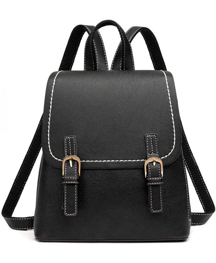 PAOIXEEL Small Vegan Leather Backpack Purse Casual Mini Backpack for Women Lady Girl