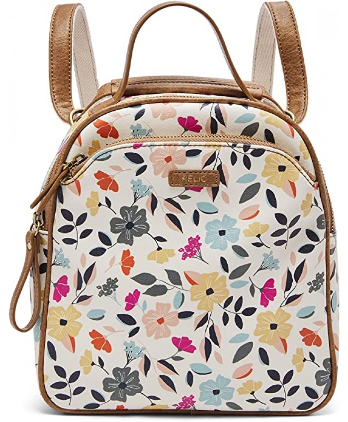Relic by Fossil Women's Callie Mini Backpack Handbag Color Floral Multi White Model RLH9016782
