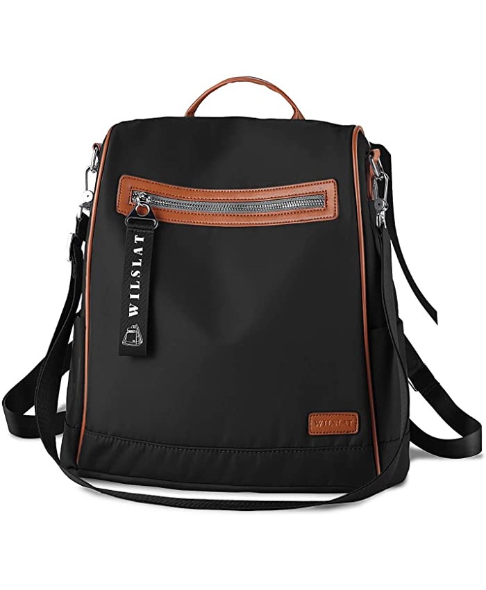 WILSLAT Women's Backpack Purse Waterproof Lightweight Nylon Anti-theft Convertible Travel Fashion Shoulder Bag