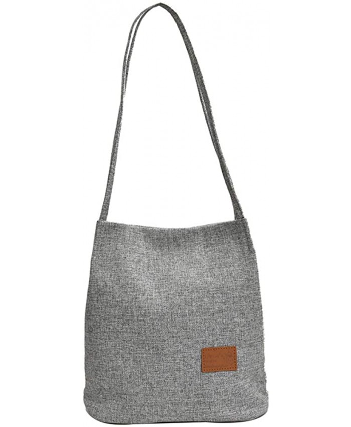 AUSTARK Shopping Shoulder Tote Bag Casual Hobo Bag Tote Handbag for School Work Grey