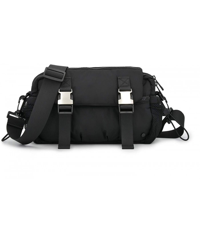 Crossbody Shoulder Bags Purses Handbag for Women Small 4.5L light Hobo Messenger Bags Polyester Cloth Bags BLACK