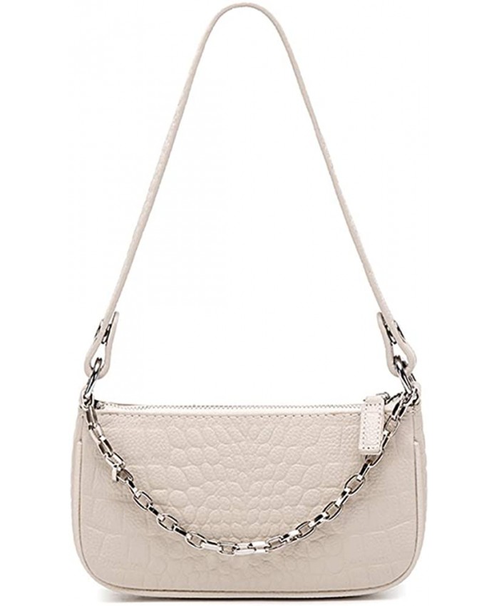 Genuine Leather Crossbody Crocodile Handbag and Purse with 3 Straps Small Classic Clutch Hobo Phone Bag for Women Beige