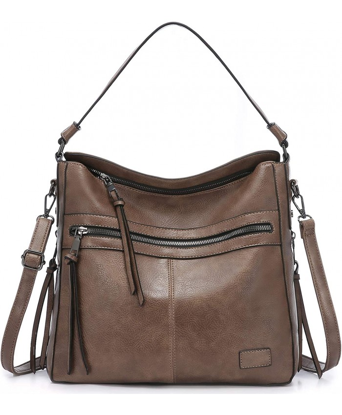 Hobo Purses and Handbags for Women Shoulder Bag Ladies Tote Large Crossbody Bags Faux Leather