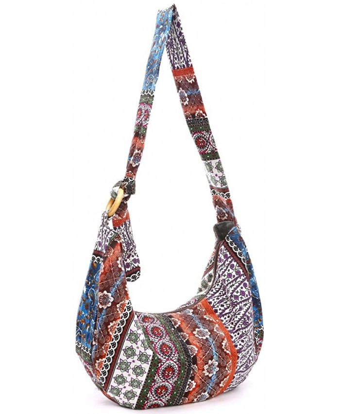 KARRESLY Women's Sling Crossbody Bag Thai Top Handmade Shoulder Bag with Adjustable Strap23-512 Handbags
