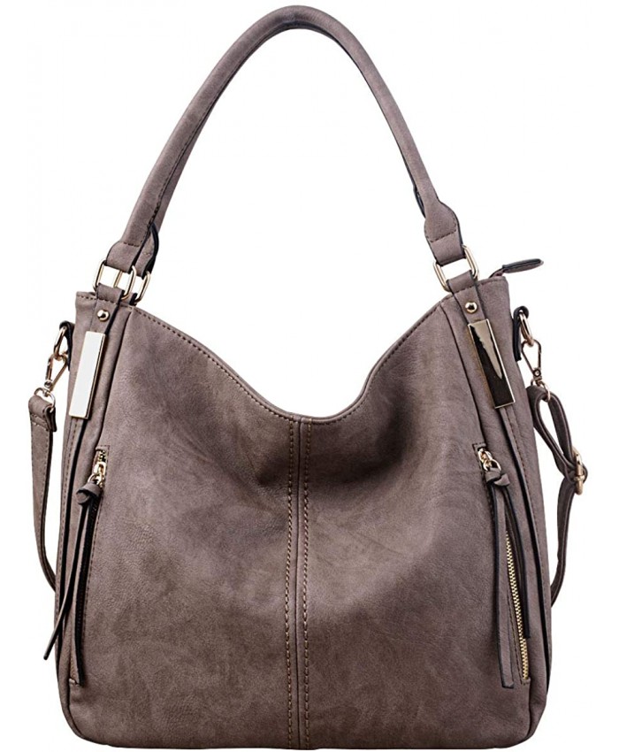 Women Handbags Hobo Shoulder Bags - AB Earth Large Designer Ladies PU Leather Purse and Bag H004 Earth