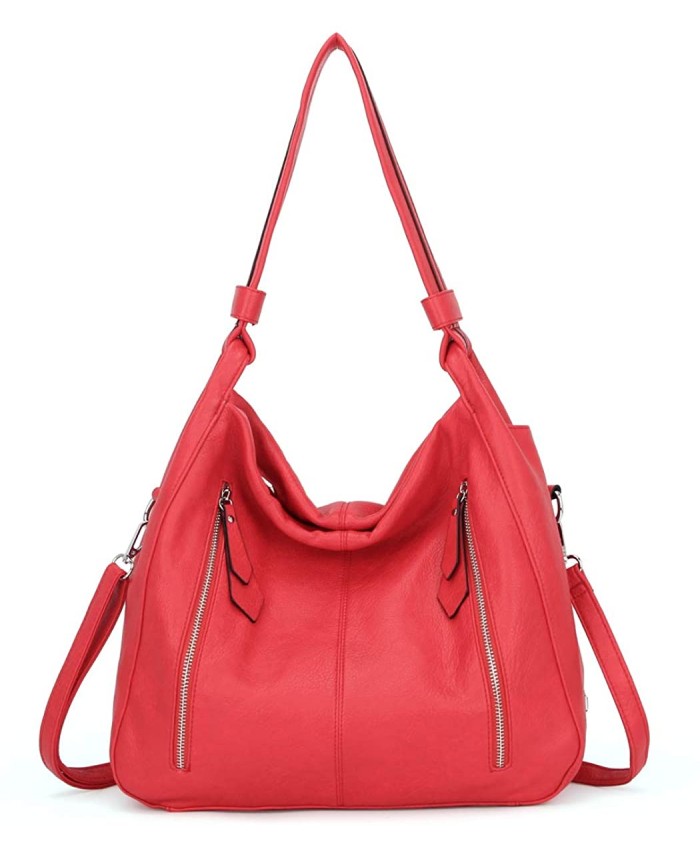 Women Handbags Shoulder Bags PU Leather Satchel Tote Bag Mutipocket Purse K.EYRE#KL7215#U8388#275-RED