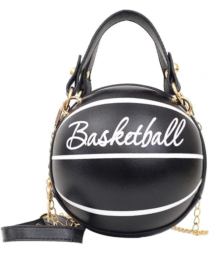 Freie Liebe Basketball Shaped Purse For Women Cross Body Handbag Girls Messenger Bag Tote Shoulder PU Leather Round Handbags Handbags