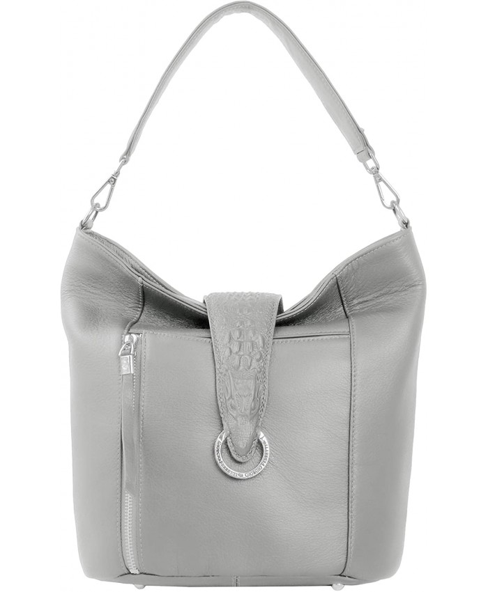Giorgio Ferretti Excellent Genuine Leather Shoulder Bag for Women Genuine Leather Shoulder Bag for Women Clearance Gray Colour
