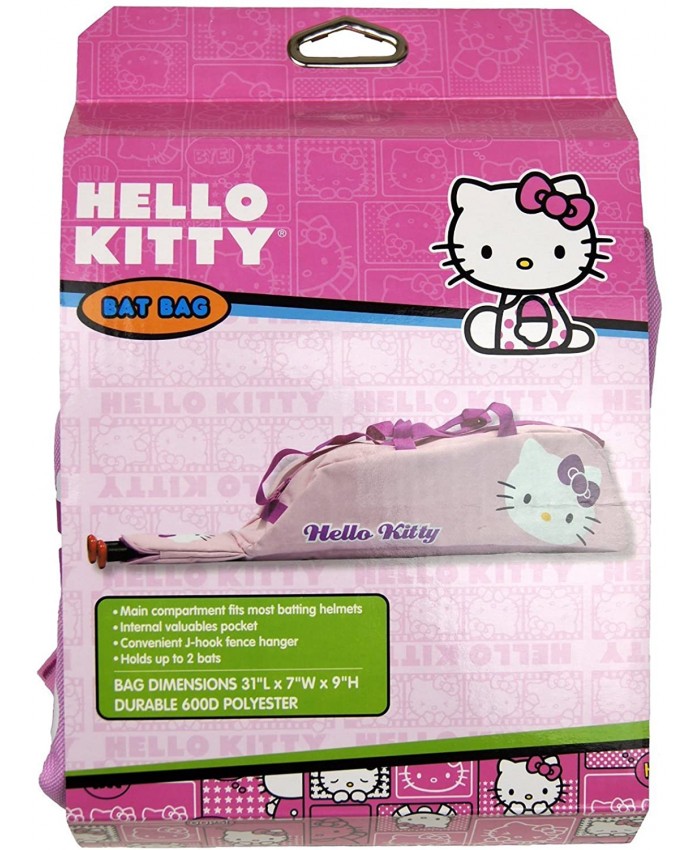 Hello Kitty Baseball Bat Helmet Bag Pink 31x7x9