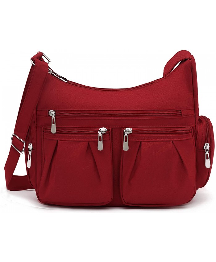 Scarleton Multi Pocket Shoulder handbag for Women Handbags for women Purses for Women Crossbody Bags for Women H140720 - Red Handbags