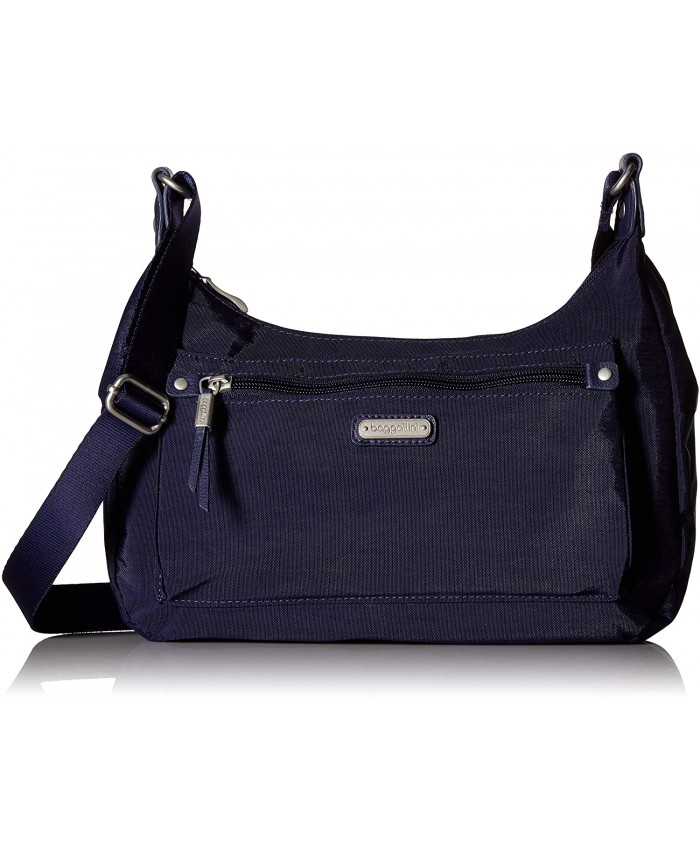 Baggallini Out and About Bagg with RFID Phone Wristlet Navy Handbags