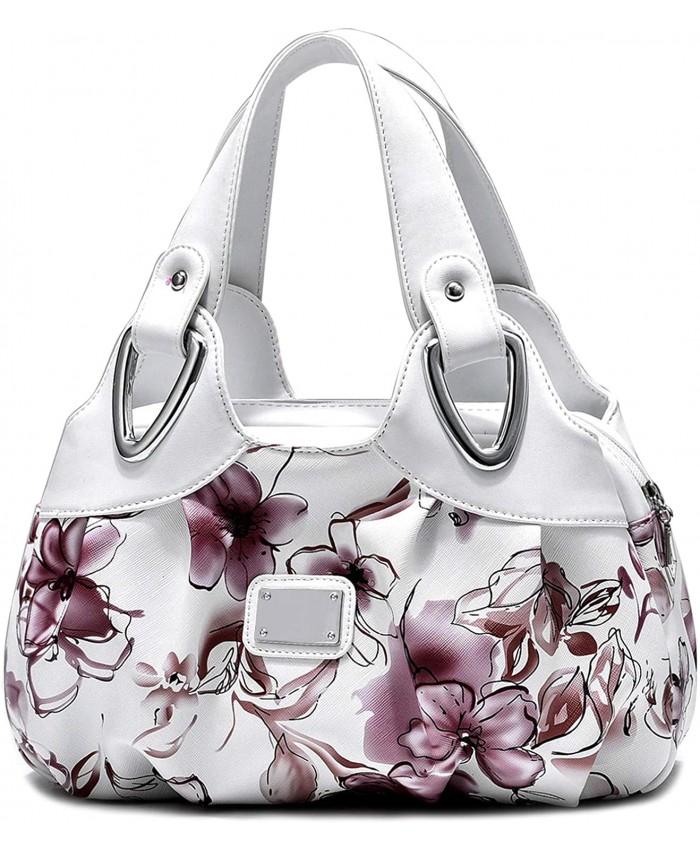 Barsine Small Purse for Women Vegan Leather Floral Pattern Handbag Handbags
