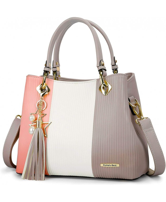 Handbags for Women with Multiple Internal Pockets in Pretty Color Combination Handbags