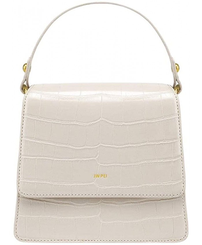 JW PEI Small Top-handle Handbags Crossbody Bag Women Vegan Leather Handbag Shoulder Bag Beige Handbags